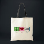 Peace Love Rats Tote Bag<br><div class="desc">A peace sign,  heart,  and a rat. I love my cute pet rat.</div>