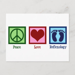 Peace Love Reflexology Postcard