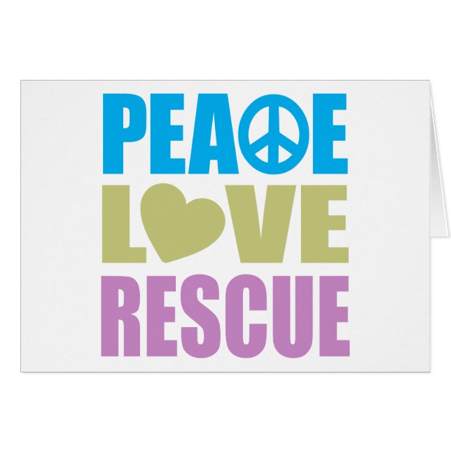 Peace Love Rescue (Front Horizontal)