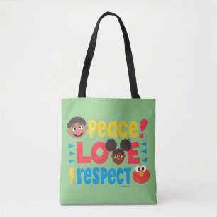 Peace Love Respect Tote Bag