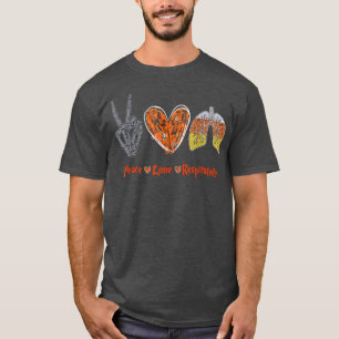 Peace Love Respiratory Therapist Halloween Costume T-Shirt