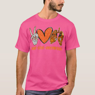 Peace Love Respiratory Therapist Halloween T-Shirt