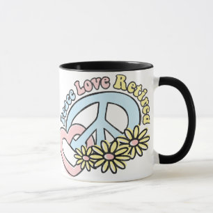 Peace Love Retired Mug