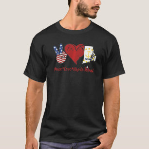 Peace Love Rhode Island T-Shirt