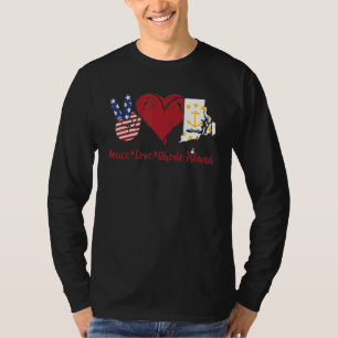 Peace Love Rhode Island T-Shirt