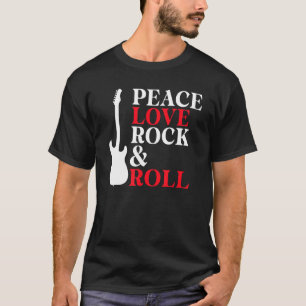 Peace Love Rock and Roll Rocker T-Shirt