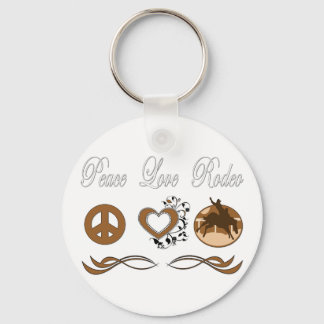 Peace Love Rodeo Key Ring