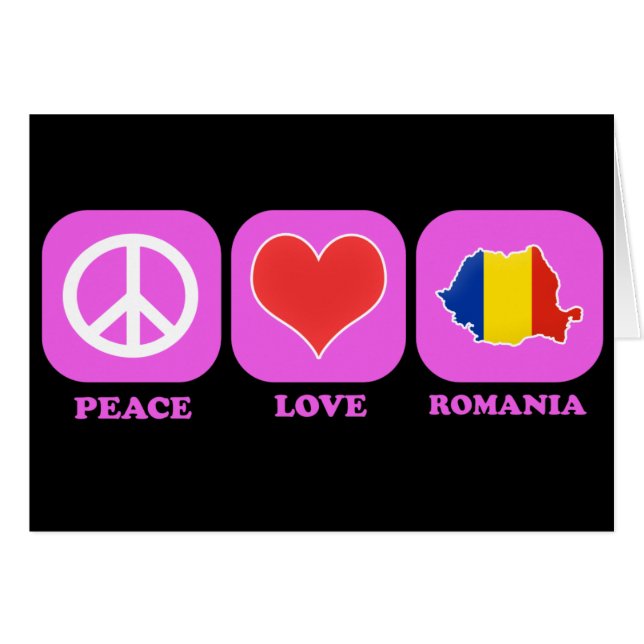 Peace Love Romania (Front Horizontal)