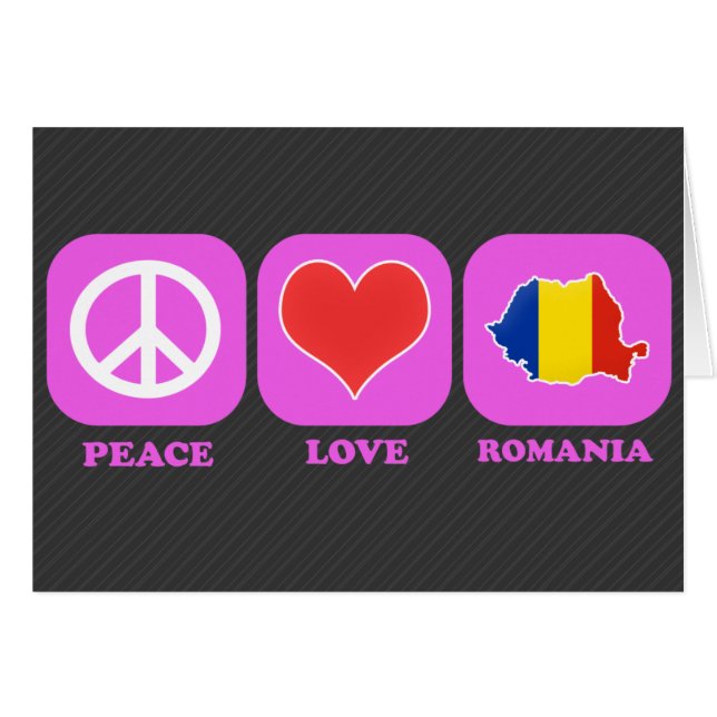 Peace Love Romania (Front Horizontal)
