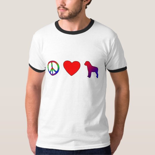 Peace Love Rottweilers TShirt