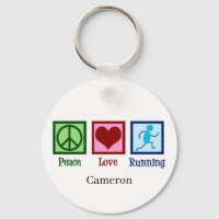 Peace Love Running Cute Custom Runner