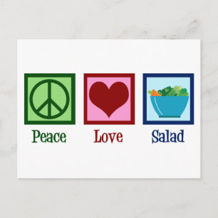 Peace Love Salads Postcard