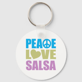 Peace Love Salsa Key Ring