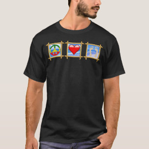 Peace Love Sandy Feet Beach T-Shirt