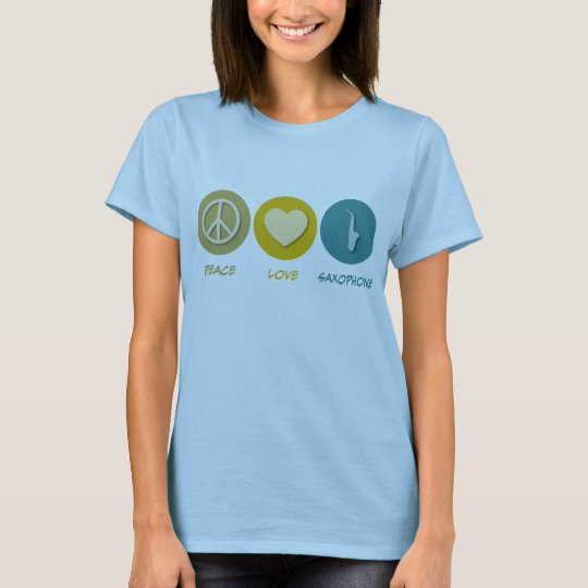 Peace Love Saxophone T-Shirt