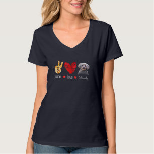 Peace Love Schnoodle Dog - Schnoodle Dog lover Gif T-Shirt