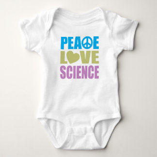 Peace Love Science Baby Bodysuit