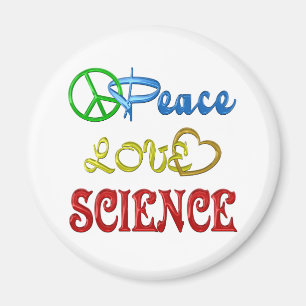 PEACE LOVE SCIENCE MAGNET