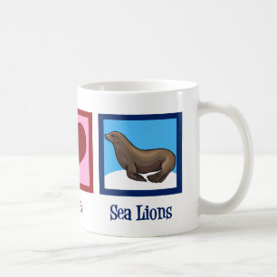 Peace Love Sea Lions Coffee Mug