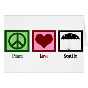 Peace Love Seattle Card