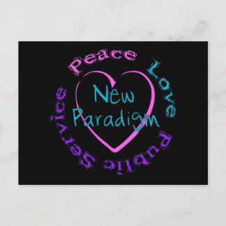 Peace Love Service Postcard