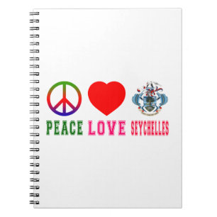 Peace Love Seychelles Notebook