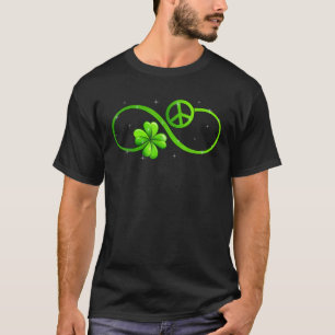 Peace Love Shamrock Irish Happy St Patrick's Day 2 T-Shirt