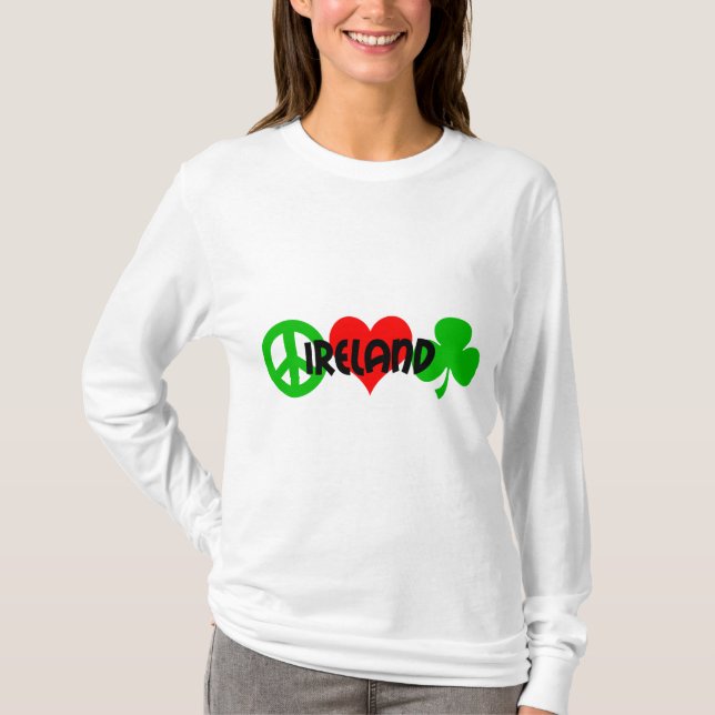 Peace love shamrock T-Shirt (Front)
