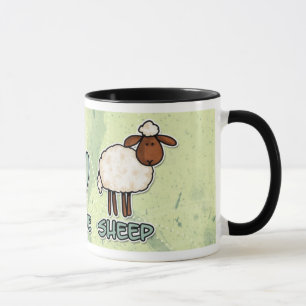 peace love sheep mug
