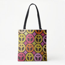  Peace & Love Shoulder Tote