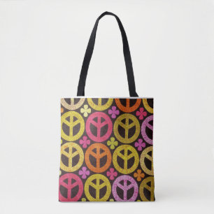 Peace & Love Shoulder Tote