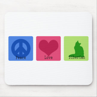 Peace Love Siberian Mouse Mat
