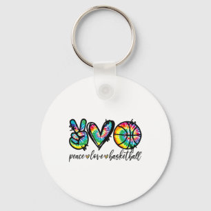 Peace Love Sketll Tie Dye Cute Sketll Lovers  Key Ring