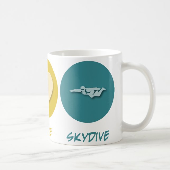 Peace Love Skydive Coffee Mug (Right)