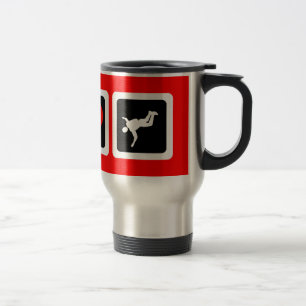 Peace love skydiving travel mug