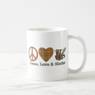 Peace, Love & Sloths Coffee Mug