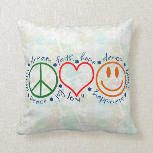 Peace Love Smile Cushion