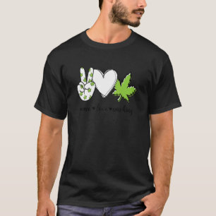 Peace Love Smoking Peace Hand Sign Smoking 1 T-Shirt