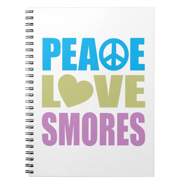 Peace Love Smores Notebook (Front)