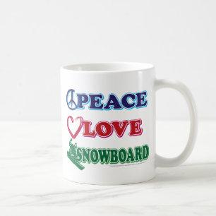 Peace-Love-Snow-Board Coffee Mug