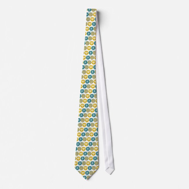 Peace Love Snowboard Tie (Front)