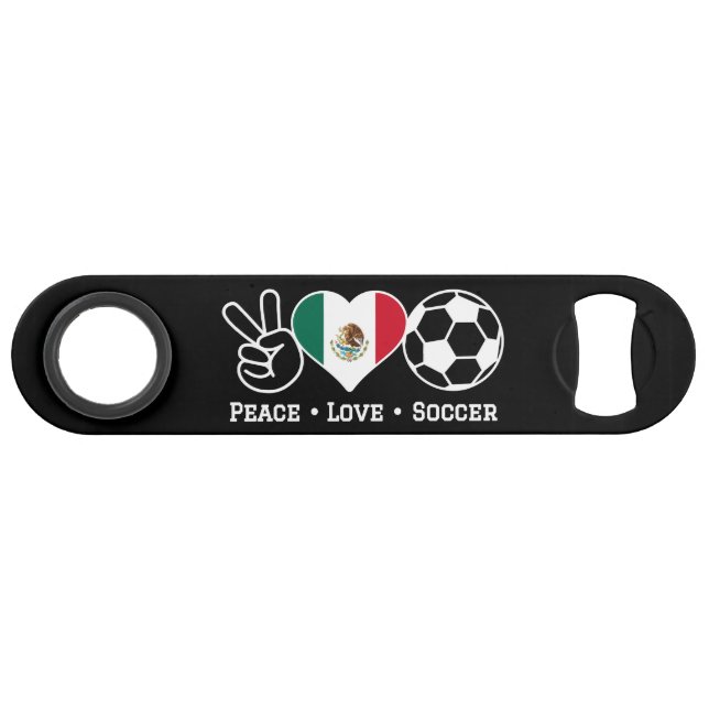 Peace Love Soccer Bar Key (Front (Horizontal))