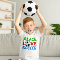 Peace Love Soccer Cute Kids