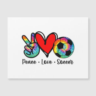 Peace Love Soccer Tie Dye Design Women Teen Girls