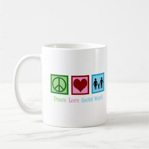 Peace Love Social Work Coffee Mug