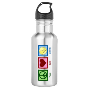 Peace Love Softball 532 Ml Water Bottle