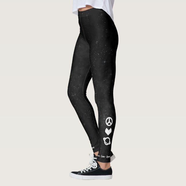 Peace-Love-Space Leggings (Left)