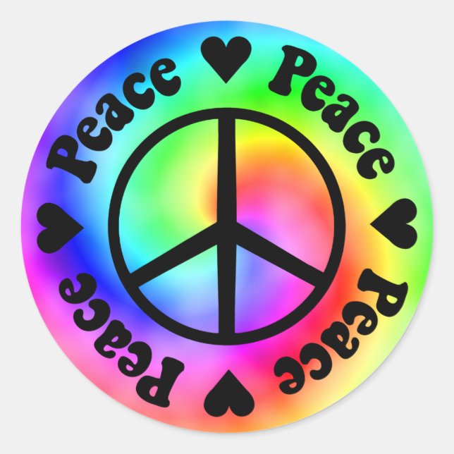 Peace & Love Sticker (Front)
