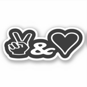 Peace & Love Sticker