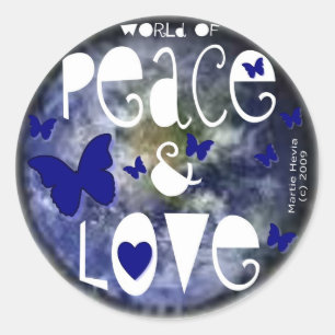 Peace & Love - Sticker